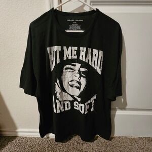Billie Eilish Hit Me Hard and Soft Graphic T-Shirt Black XXL Oversized Merch
